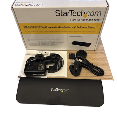 StarTech Dual-Monitor Dockingstation USB 3.0 HDMI/DVI/VGA USB3SDOCKHDV - OHNE NETZTEIL