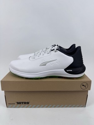 Puma Phantomcat Nitro Herren Golfschuhe Gr. UK 10 weiß schwarz fluro /32014