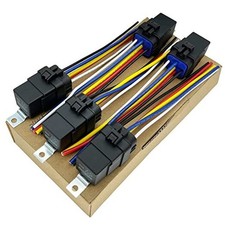 Relay 24V, 30/40 Amp Waterproof Relay Kit, 5-pin SPDT Automotive Relay, 5 Pack