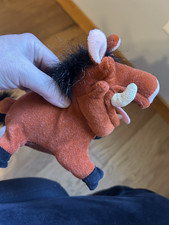 CUTE DISNEY THE LION KING SMALL PUMBAA PLUSH TOY WITH FREE SHIPPING