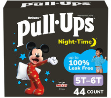 Pull-Ups Boys' Night-Time Potty Training Pants Size 5T-6T 44 Ct