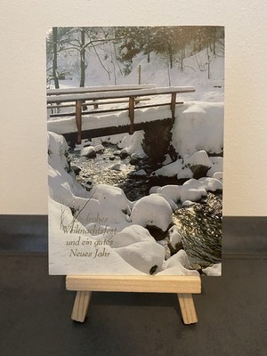 Vintage Postcard A Merry Christmas & Happy New Year, Landscapes