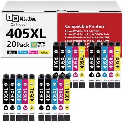 Patronen für Epson 405 XL WorkForce Pro WF 3820 3825 4830 4820 3830 4825 7830-i