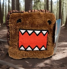 Domo Kun Brown Face Plush Pillow 7 x 7 - 2013 Kelly Toy With Hang Tag Rare