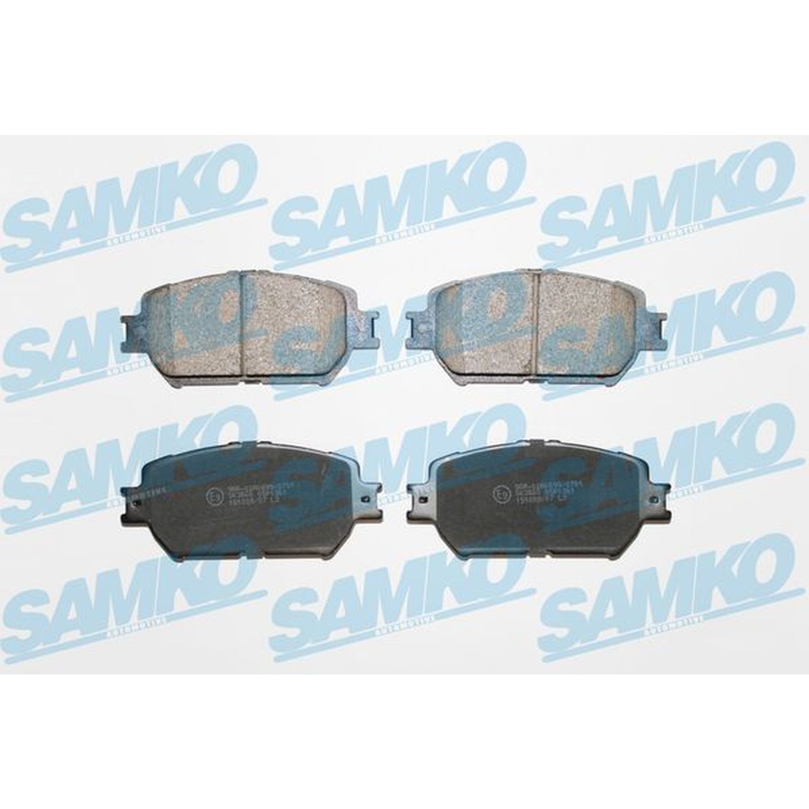 1x ORIGINAL® SAMKO Bremsbelagsatz, Scheibenbremse Vorne für Toyota CAMRY