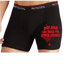 Valentines Boxer Custom Shorts Gift for Him spidey tingle Personalised Underwear