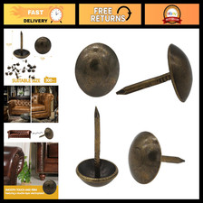 300pcs Vintage Upholstery Tacks 7/16" Decorative Nails for Furniture DIY Antique