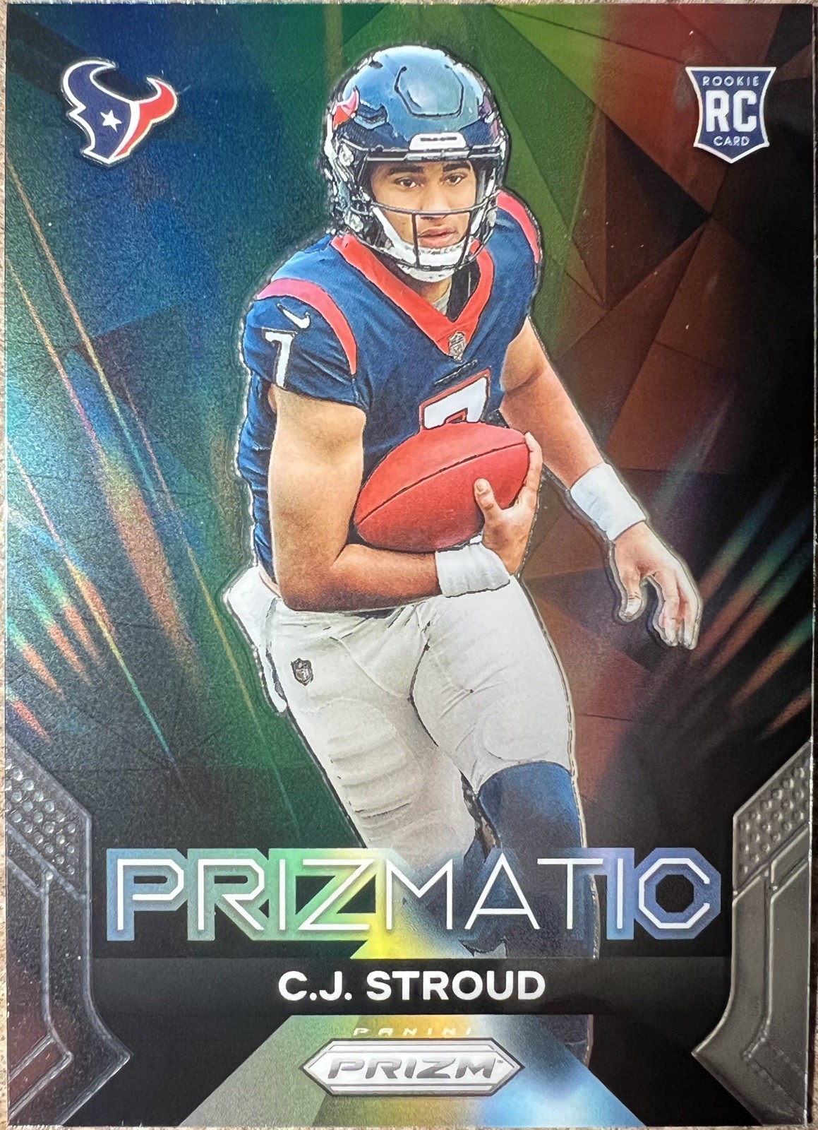 2023 Panini Prizm - Prizmatic C.J. Stroud #6 Green Ice Prizm (RC)