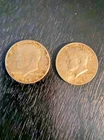 Two 1964 Silver Kennedy Half Dollars
