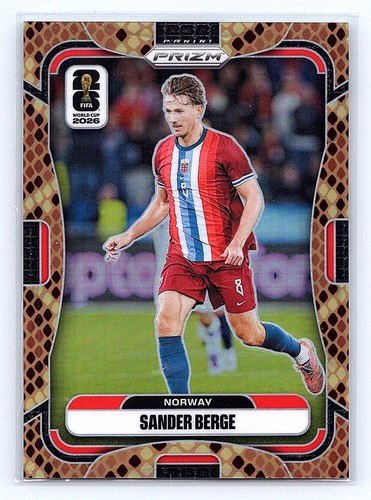 2026 Panini Prizm FIFA World Cup #328 Sander Berge Rattlesnake Prizms