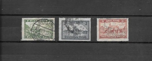 Germany Deutsches Reich 1924III Mi 364-366 - "Freimarken: Bauwerke" - used