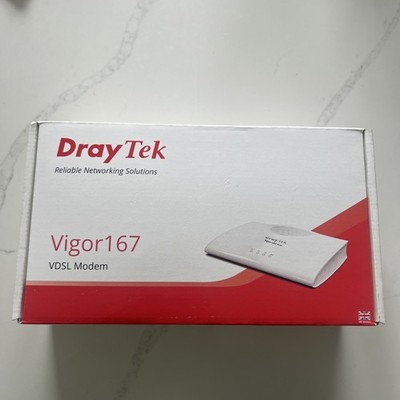 DrayTek Vigor167 VDSL Modem G Fast Brandneu Fabrikversiegelt.