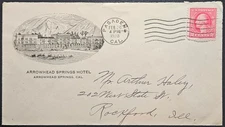 Arrowhead Springs Hotel Advertising Pasadena CA Machine 1920 Los Angeles County