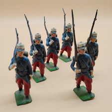 BRITAINS LTD. BRITISH FRENCH FOREIGN LEGION MARCHING 1171 set 6 toy soldiers