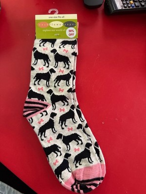 Rock Flower Paper- Black Lab socks