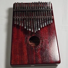 GECKO 17 Key Kalimba Piano Mahogany with Case, Stand, Accessory Bag & Hammer