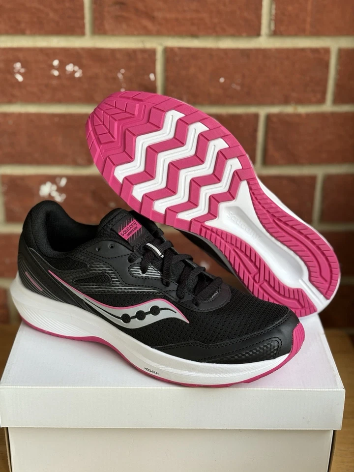 Saucony Cohesion 16 Black Pink Size 11.5 Womens New Sneakers Running Shoes - Image 3 of 4