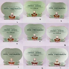 YOU PICK! NEW Vintage rare 1952 CHEVROLET Dealer Promo CROWN JEWEL Perfume