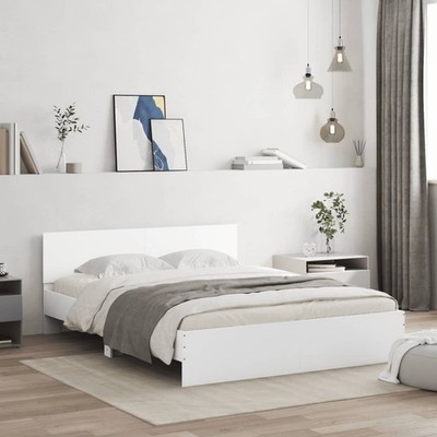 Bettgestell mit Kopfteil Bettrahmen Bett Schlafzimmerbett Gästebett vidaXL