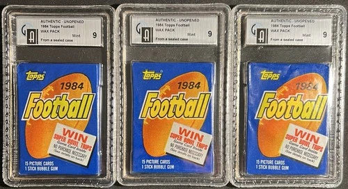1984 Topps Football Wax Pack MINT 9 - Elway RC / Marino Rookie? From Sealed Case