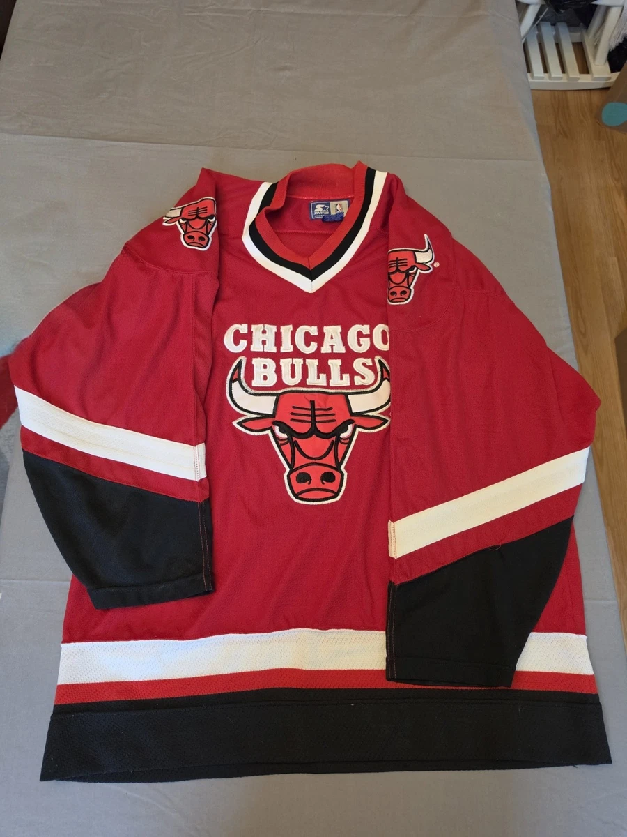 ビンテージ 90s NBA STARTER メンズXL ホッケーシャツ　ブルズ Starter Chicago Bulls NBA Jerseys for sale | eBay