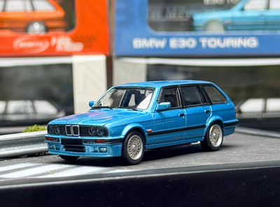 BN Mortal 1:64 Ice Blue E30 Touring Wagon Sports Model Diecast Metal Car