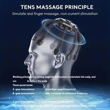 Portable TENS Scalp Massager with 3 Modes&360-degree Wrapping,for Stress Relief