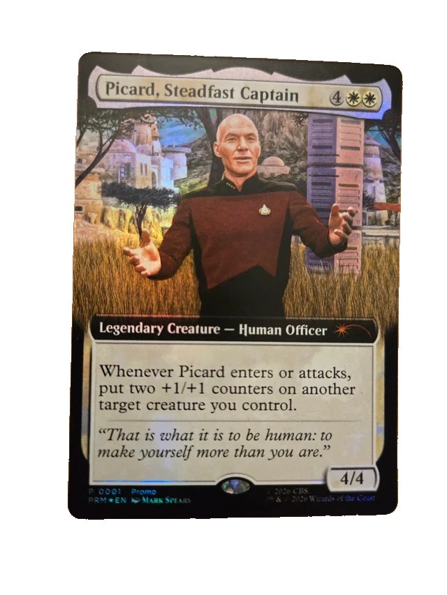 Magic The Gathering  Picard, Steadfast Leader - Regal Cinemas Promo MTG P 0001