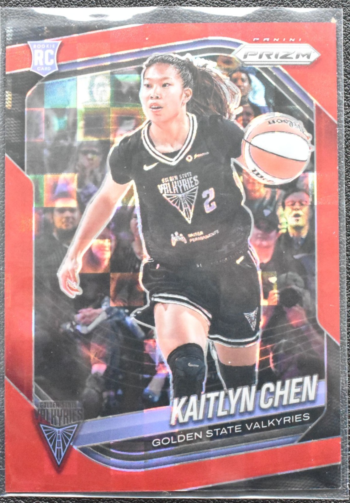2025 WNBA Panini Prizm Kaitlyn Chen Red Pandora RC #100-184/199 Valkyries