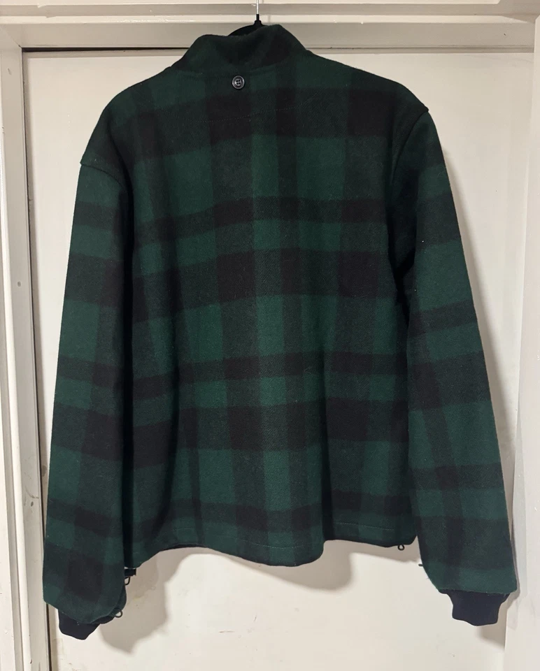 Filson Mackinaw Wool Jacket Liner- Made In USA - L - Green / Black Plaid - Image 2 of 4