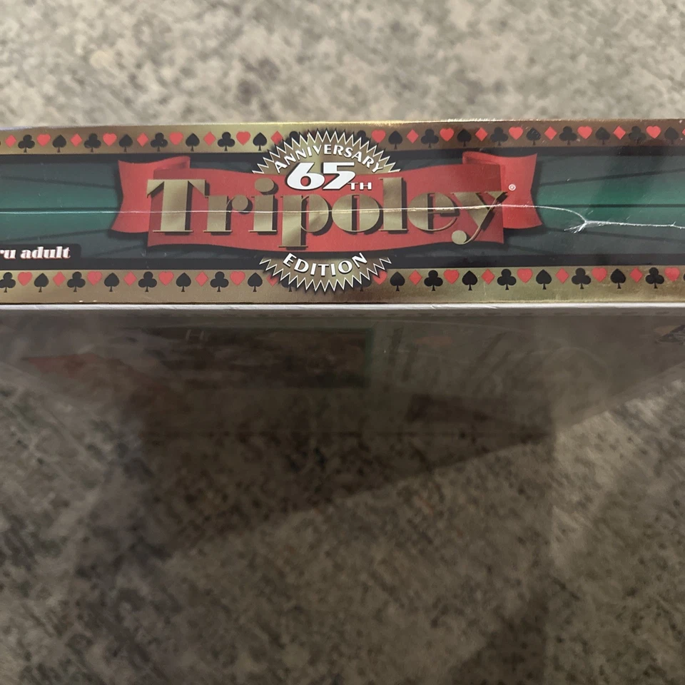 New Cadaco 1997 Tripoley 65th Anniversary Edition Board Game Rummy Hearts Poker - Image 3 of 3