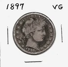 1897 Barber Half Dollar***VG***