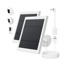Solar Panel for Ring Camera, 2 Pack 4W Solar Charger Compatible wit... Fast Ship