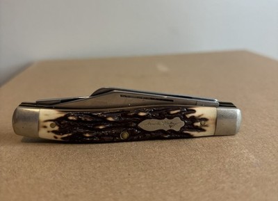 Schrade Uncle Henry Stockman   3 Blade   Schrade+ USA Stainless   Staglon Handle