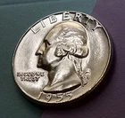 🟅 UNC 1955 90% Silver Wash. Quarter 25¢ - 71-Year-Old Coin