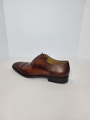 Magnanni Vista Cap-Toe Cognac Dress Oxfords for Men Eu 44/US 11.5 New