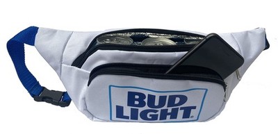 Bud Light Fanny Pack Cooler, Insulated Fanny Pack for Beer and Beverages, Por...