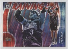 2020 Panini Donruss Optic Raining 3s Red Pulsar Prizm Allen Iverson #2 HOF 0pm