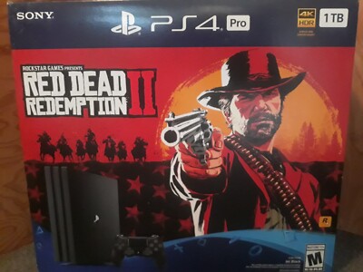 PlayStation PS4 Pro 1TB Console Red Dead Redemption