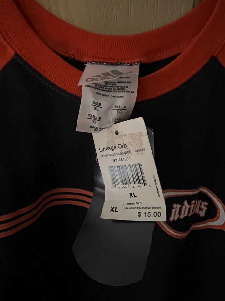 Adidas Lineage Orb Boy's XL Shirt Sleeveless - Blue and Orange Brand New W/ Tags - Image 2 of 4