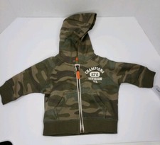 CARTERS Boy  s Hooded Camo Zip Up Hoodie Light Weight Jacket Size 3m NWT