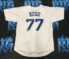 CHRISTINE GALEY STAR WARS BOOK OF BOBA FETT SIGNED R2D2 JERSEY. JSA COA.