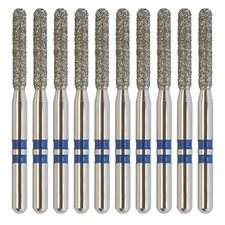 Zirconia Adjustment Diamond Bur Round End Cylinder Z881/014M FG Medium Grit