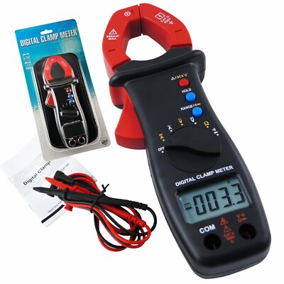 Digital Clamp Meter AC DC Current Voltage Resistance Diode Circuit Tester Tool