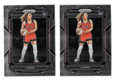 2023 PRIZM WNBA LI MENG #132 RC ROOKIE CARD LOT OF 2 CARDS,WASHINGTON MYSTICS