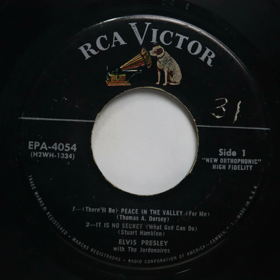 ELVIS PRESLEY - PEACE IN THE VALLEY EP (W/PS) - GOSPEL 45 Foto 3 de 4