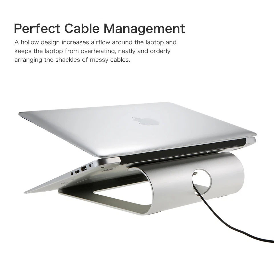 Portable Laptop Stand Aluminum Alloy NoteBooks Holder Stand for iPad Macbook Air - Image 4 of 4