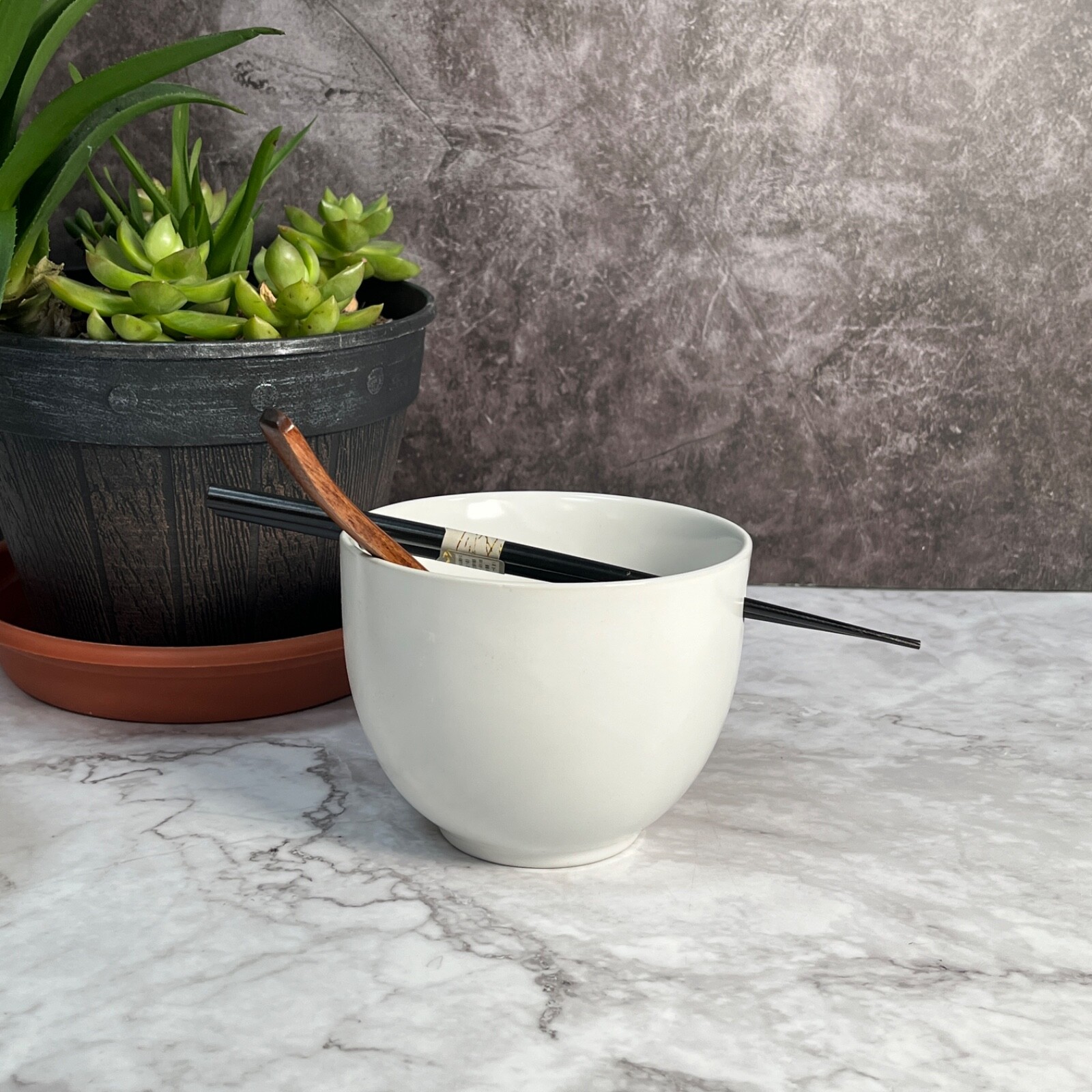 5"Oriental Panda White Ceramic Ramen Noodle Rice Bowl Gift Set of 3 pieces, gift