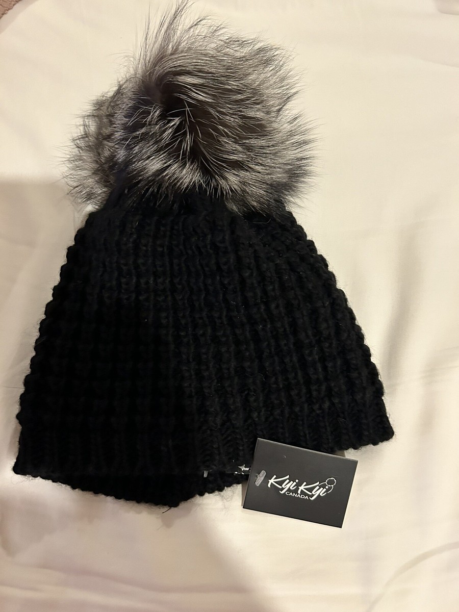 Kyi Kyi Beanie Pompom Hat Black New | eBay display picture 2