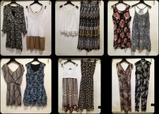 LOTTO STOCK 12 PEZZI D'ABBIGLIAMENTO DONNA RAGAZZA TAGLIA M/L